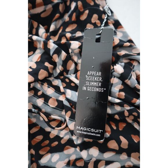 Magicsuit Sz 16 Black/Multi Natural Wonder Bianca 1-Piece Romper Swimsuit - Picture 5 of 11